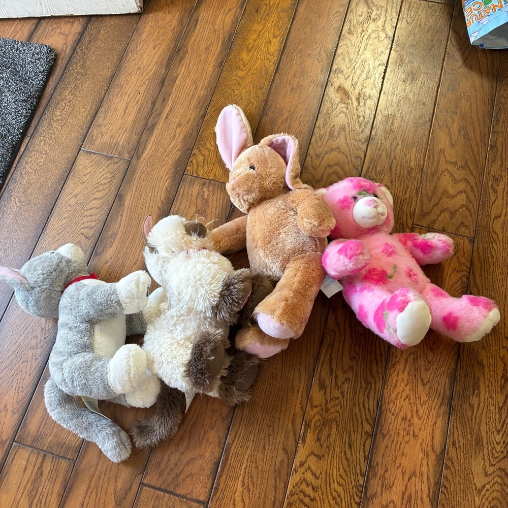 Build-a-bear stuffed animal plush bundle